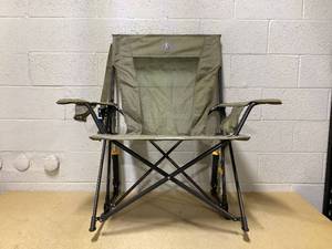lot 452 image: GCI Outdoor Comfort Pro Rocker XL Camp Chair - Heather Aged Fatigue