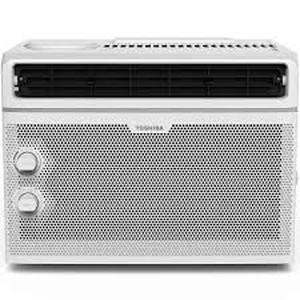 lot 24 image: Toshiba 5,000 BTU 115V Window Air Conditioner Cools 150 sq. ft. in White  Customer Returns See Pictures