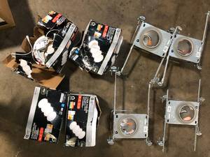 lot 46 image: Lot of Assorted Lighting Hardware Items Various Models and Conditions Customer Returns See Pictures