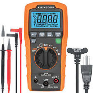 lot 63 image: Klein Tools Digital Multi-Tester with Receptacle Tester (StandardGFCI), Auto-Ranging Digital Multimeter (ET270)  Customer Returns See Pictures