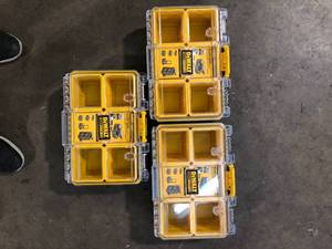lot 17 image: Lot of DEWALT TOUGHSYSTEM 2.0 6-Compartment Small Parts Organizer   Customer Returns See Pictures