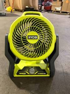 lot 18 image: RYOBI ONE 18V Cordless Hybrid WHISPER SERIES 7-12 in. Fan (Tool Only) Customer Returns See Pictures