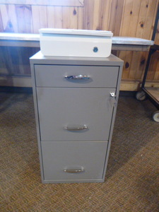 lot 60 image: File Cabinet and Cash Drawer