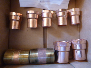 lot 128 image: Copper Plumbing Items