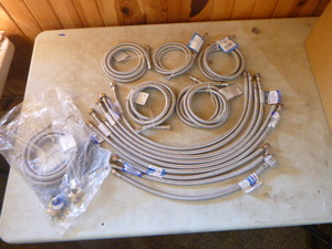 lot 133 image: Stainless Steel Braided Connectors