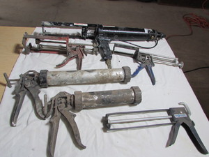 lot 9 image: Various Caulking Guns
