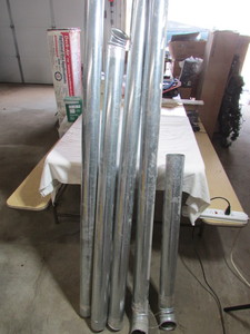 lot 31 image: Galvanized 3 Exhaust Piping