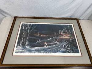 lot 24 image: Terry Redlin Framed Print - Hand Signed