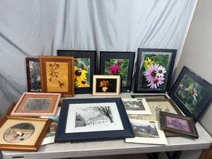 lot 49 image: Framed Photos, Archie Boyd Slate Roofing Tile, Prints, and More