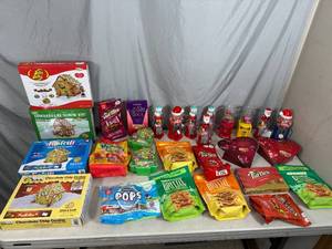 lot 60 image: Assorted Candy, Turtles, Almond Roca, Gummy Candy, Chocolate Bars, and More