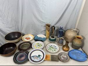 lot 99 image: Assorted Pottery, Plates, Bowls, and More