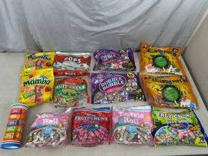 lot 106 image: Assorted Candy, Dubble Bubble, Mamba, Fruit Chews, Charms Pops, and More