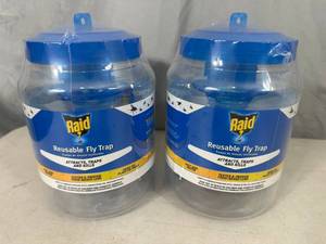 lot 110 image: 2 New Raid Reusable Fly Traps