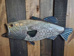 lot 41 image: Gorgeous Metal Bass with Unique Lace Style cutout