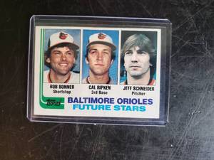 lot 69 image: Cal Ripken Rookie Card Baltimore Orioles Future Stars Topps Sports Card