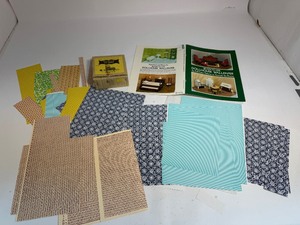 lot 5 image: Vintage Doll House Porcelain Gas Range & Wall Paper