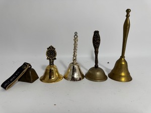 lot 65 image: Lot of Bells With Ornate Handles