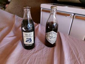 lot 6 image: 2 Coca-Cola Glass Bottles (Unopened)