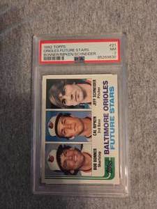lot 49 image: Graded 1982 Orioles Future Stars #21 Baseball Card