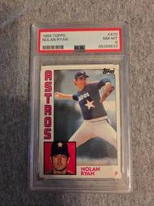 lot 51 image: Graded 1984 Nolan Ryan #470 Baseball Card