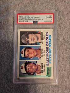 lot 53 image: Graded 1982 Orioles Future Stars #21 Baseball Card