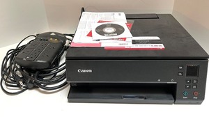 lot 88 image: Canon PIXMA TS6300 Series Printer with Manuals and APC SurgeArrest Power Strip