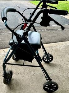 lot 135 image: NOVA Rolling Walker with Seat and Hand Brakes