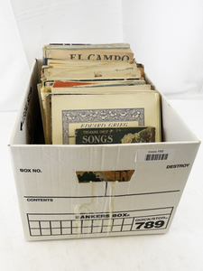 lot 114 image: Box of Vintage and Assorted Sheet Music and Songbooks