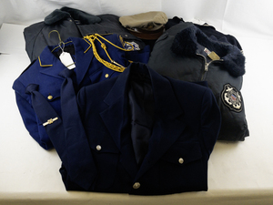 lot 138 image: USAF and Military Uniform Collection with Flight Manual and Jacket