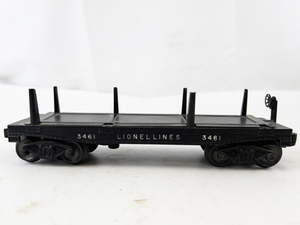 lot 15 image: Lionel Lines 3461 Model Train Flatcar Side Dump Log Car
