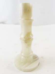 lot 49 image: Onyx Stone Candle Holder, 4.5 Inch