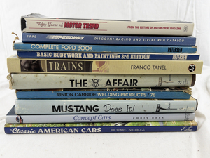 lot 96A image: Collection of 9 Automotive, Train, and Welding Books