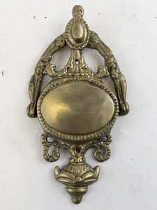 lot 169 image: Vintage Brass Door Knocker with Ornate Detailing