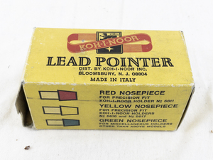 lot 85A image: Koh-I-Noor Lead Pointer with Yellow and Green Nosepieces in Box