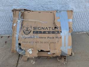 lot 1 image: NEW SIGNATURE FITNESS PUSH SLED