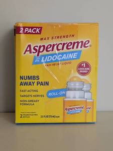 lot 18 image: NEW MAX STRENGTH ASPERCREAM W LIDOCAINE