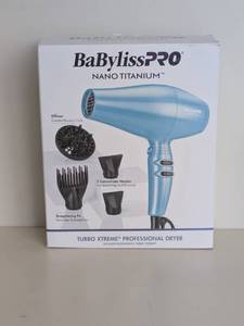 lot 43 image: BABYLISS NANO TITANIUM TURBO EXTREME PROFESSIONAL DRYER