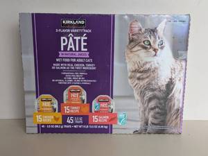 lot 63 image: NEW KIRKLAND SIGNATURE 3-FLAVOR VARIETY PACK PATE (CATS)