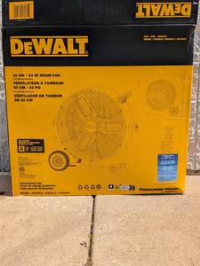 lot 83 image: DEWALT 24 DRUM FAN