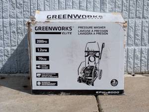 lot 96 image: GREENWORKS ELITE 2000PSI PRESSURE WASHER