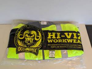 lot 138 image: HI-VIZ WORKWEAR X-LARGE (YELLOW) BOMBER JACKET