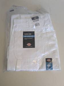 lot 123 image: NEW DICKIES DOUBLE KNEE UTILITY PANTS RELAXED FIT 42x30