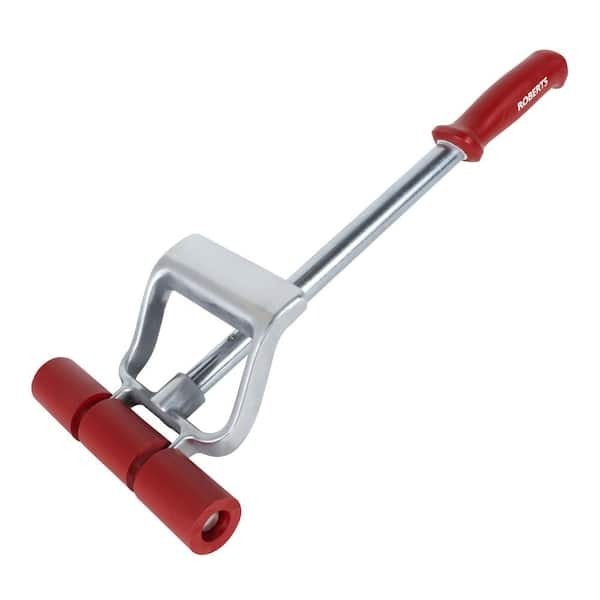 lot 155 image: ROBERTS 7.5 in. W x 1.5 in. D Power-Lok Extendible Sheet Vinyl VCT and Linoleum Flooring Roller with Adjustable Handle