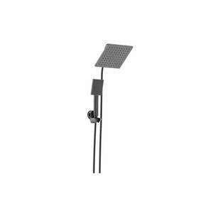 lot 43 image: New - Glacier Bay Modern 1-Spray 7.9 in. Dual Tub Wall Mount Fixed and Handheld Shower Heads 1.8 GPM in Matte Black