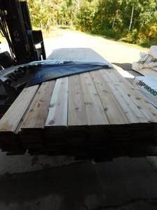 lot 10 image: 1 x 6 Western Red Cedar Tongue & Groove WP-4 V-Groove Gap Reversible - 1,574 Linear Feet