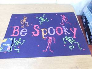 lot 119 image: Halloween indooroutdoor rug