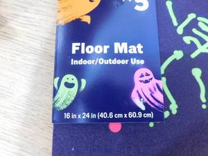 lot 136 image: Halloween IndoorOutdoor rug