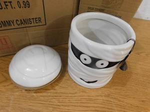 lot 156 image: (6) Mummy Canisters