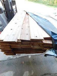lot 17 image: 1x8 Western Red Cedar Thick Butt Bevel Siding  Rough Sawn Finish - 348 Linear Feet