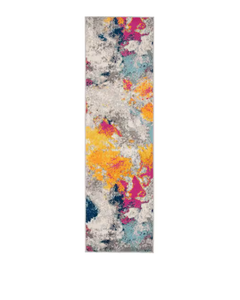 lot 111 image: World Rug Gallery Contemporary Multi 2 ft. x 7 ft. Abstract Runner Rug